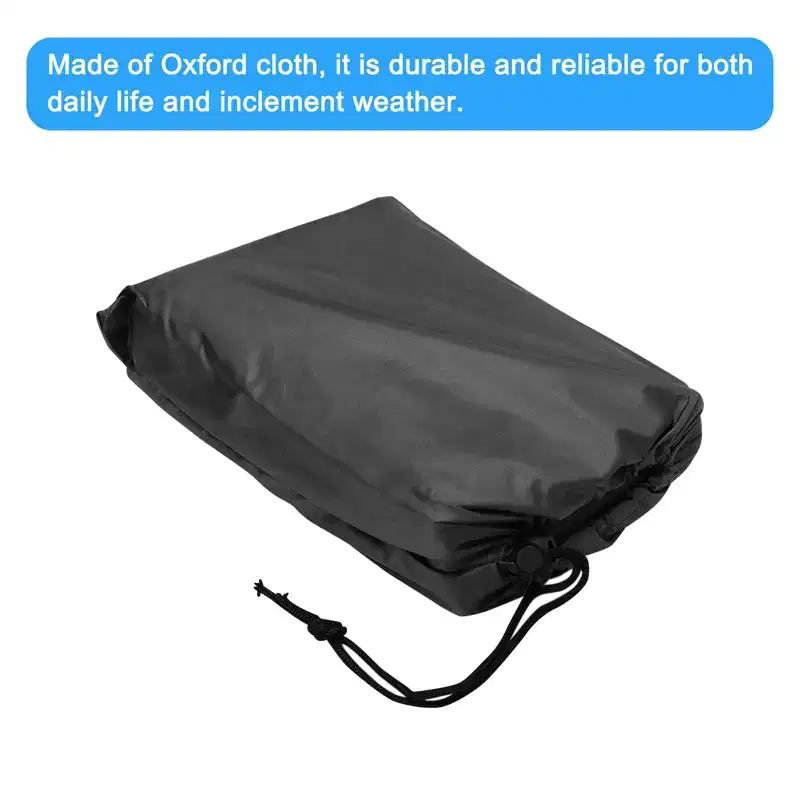 Unique Bargains Oxford Cloth Waterproof Push Lawn Mower Cover 75.2 x 16.19 x 39.37 Inch Black 1 Pc