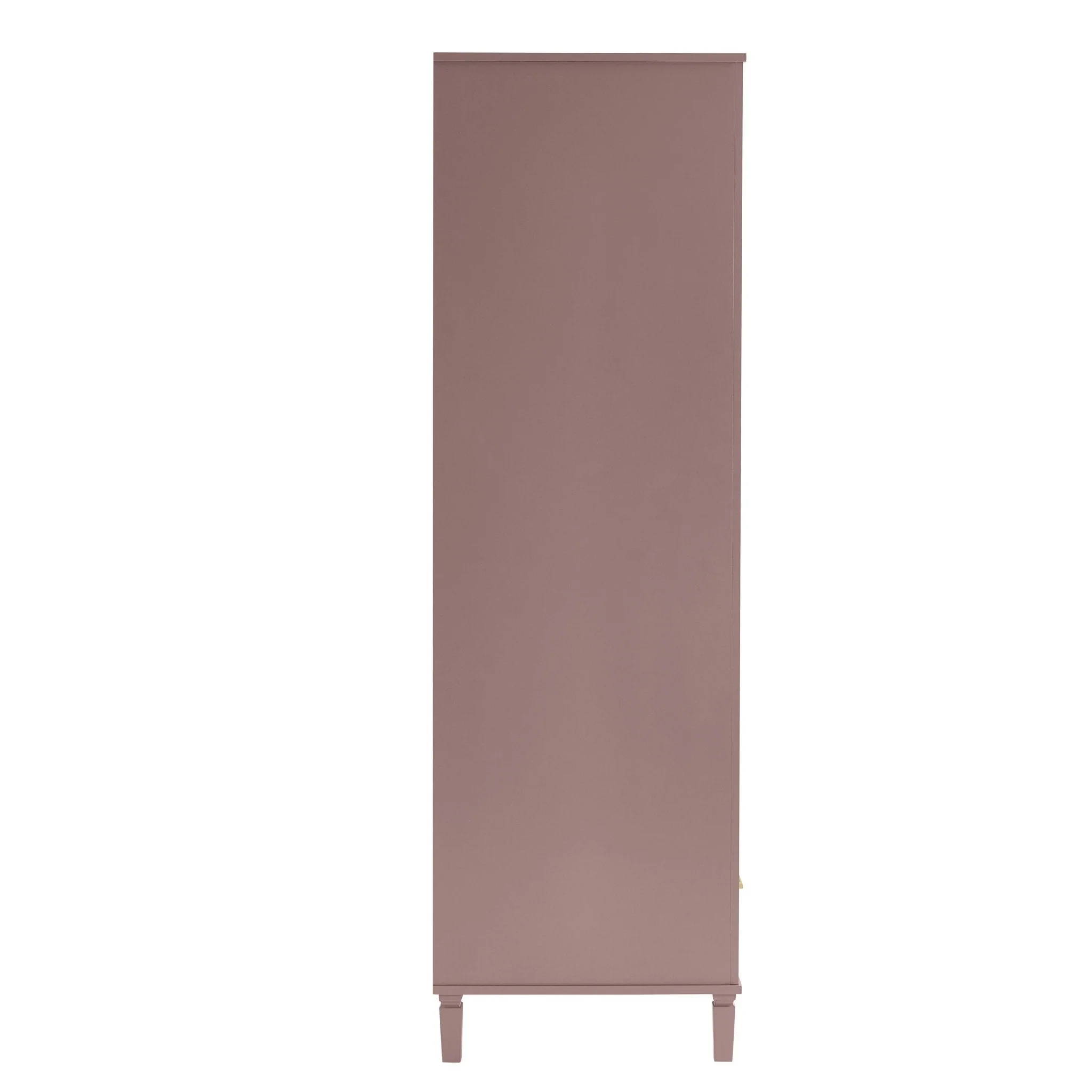 2 Door Wardrobe with Drawer - Dusty Mauve