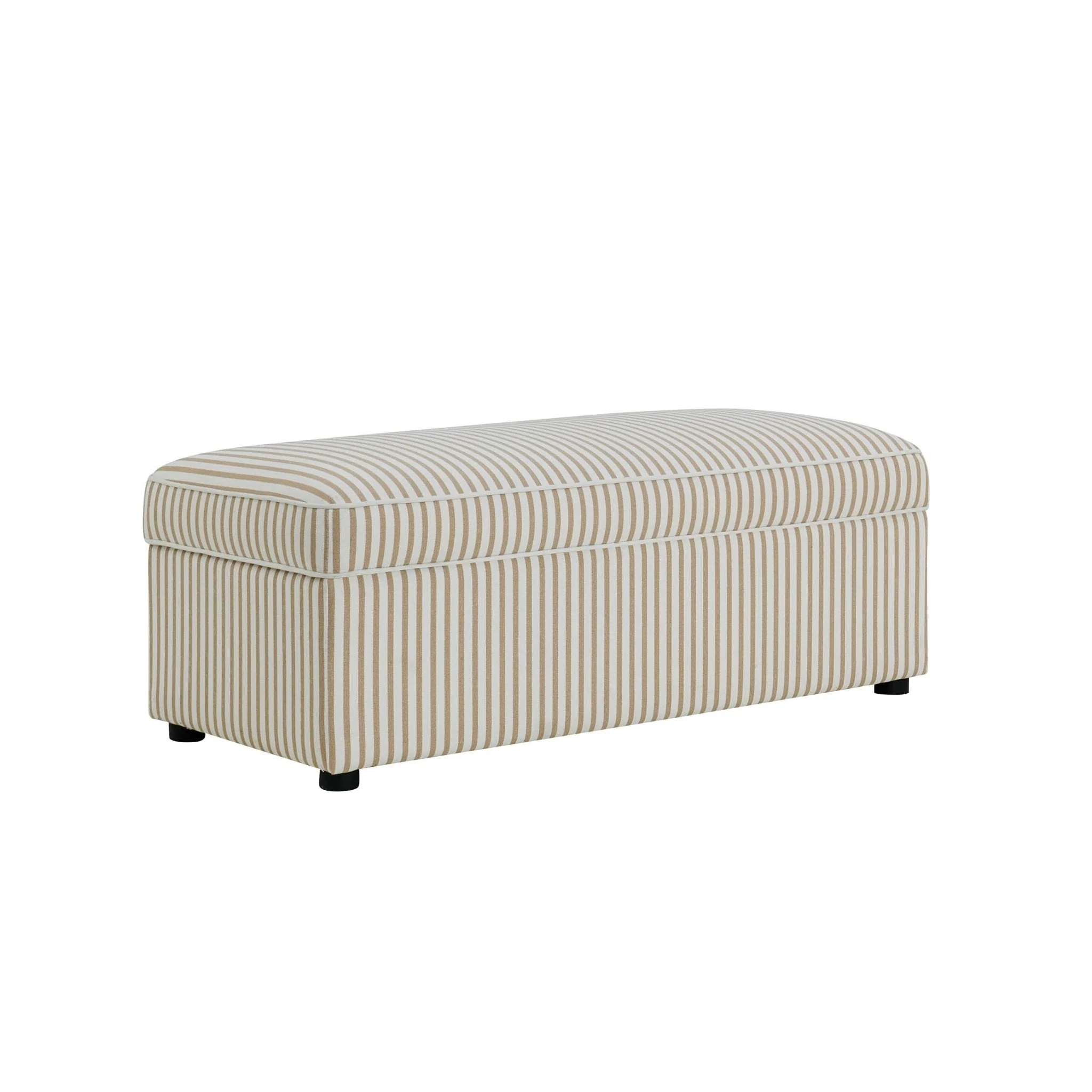 Rectangle Ottoman Storage - Sand Stripe