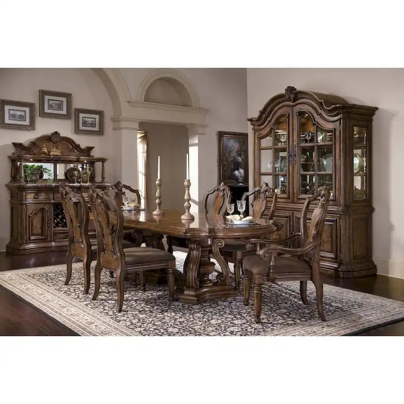 Double Pedestal Dining Table - 46