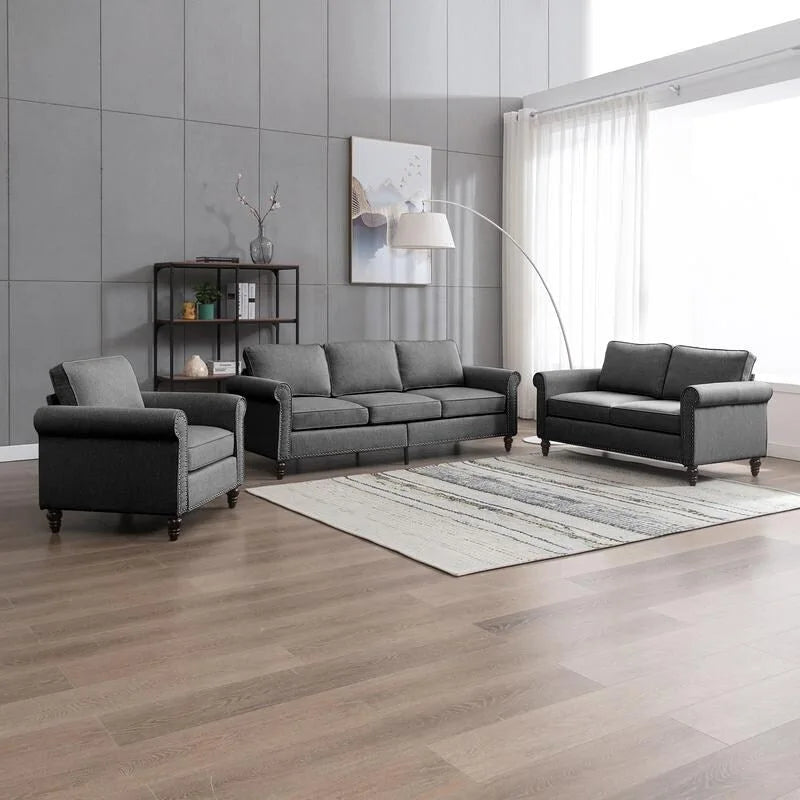 Mixoy Sectional Sleeper Sofa,Single Couch & Loveseat Couch &3 Seater Sofa, DIY Combination for Living Room