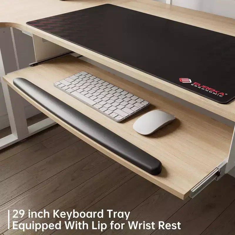 EUREKA ERGONOMIC 60x23 L Shaped Standing Desk with Accessories Set