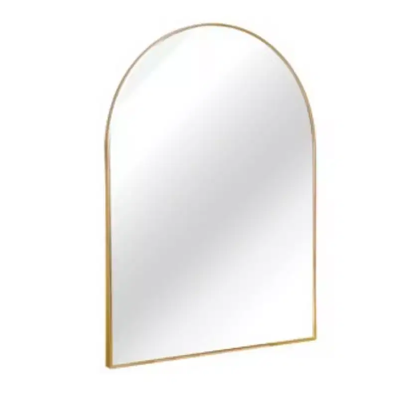 30 x 40 Arched Decor Wall Mirror, Large Modern Aluminum Alloy Frame Vanity Mirror for Entryway & Bathroom