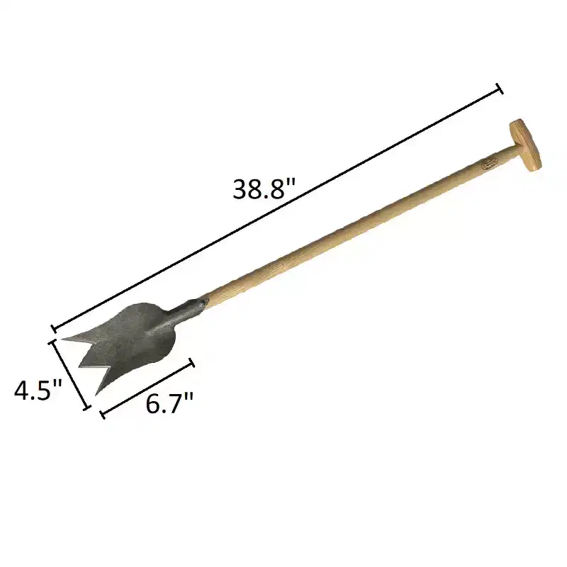 DeWit Tulip Spade with Long T-Handle  Precision Gardening Tool