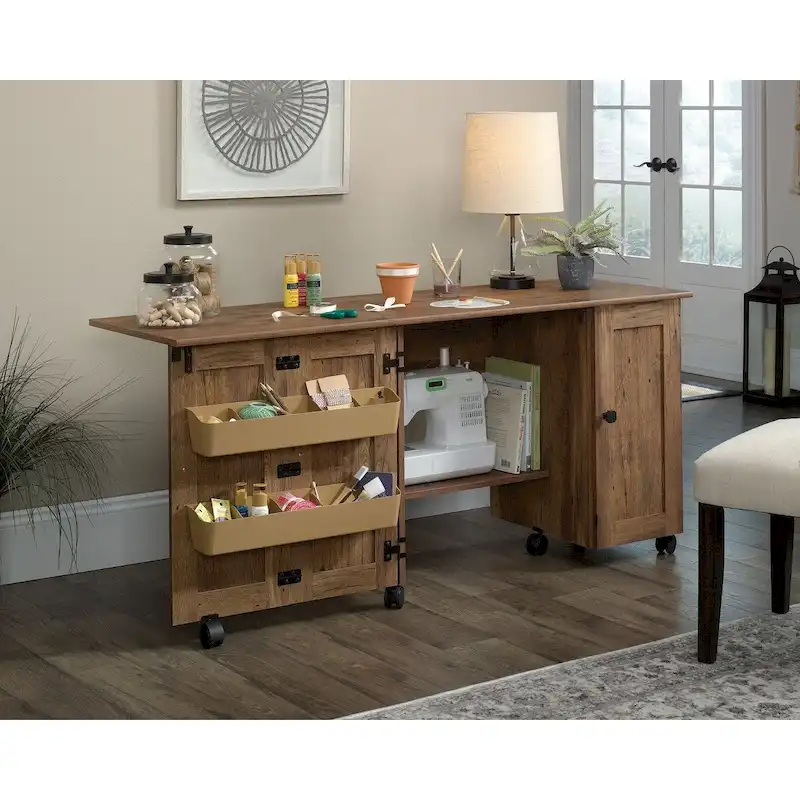 Collection Easy Rolling Sewing and Craft Table/Cart