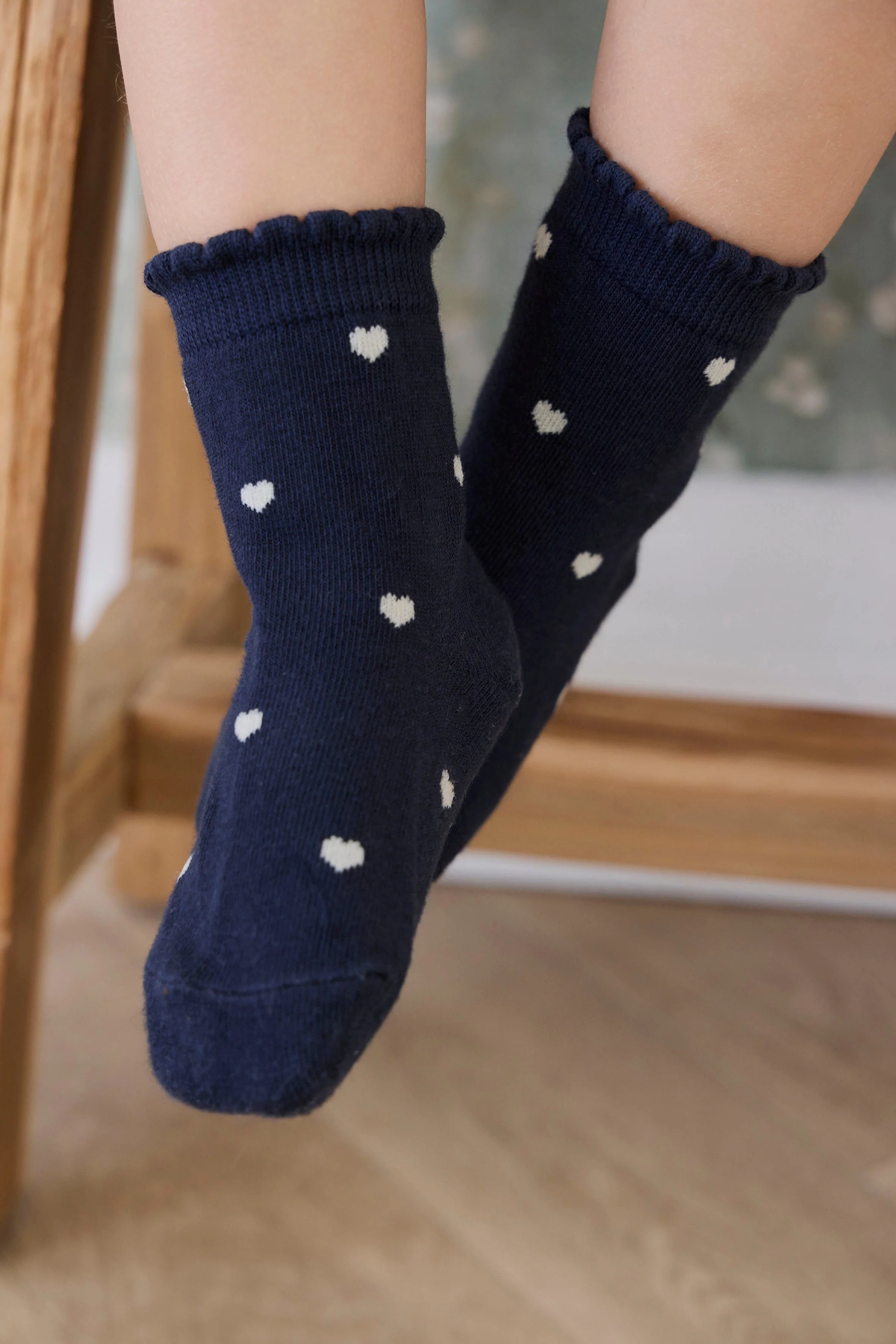 Navy Cotton Socks
