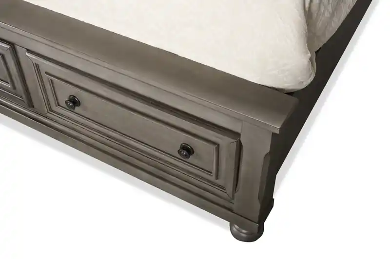 Platform Storage Bed with Headboard & Frame