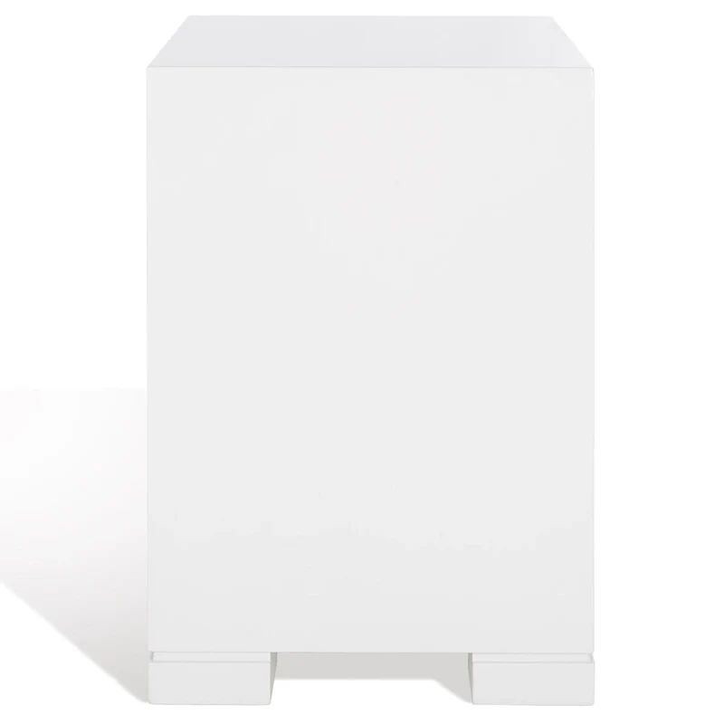 White and Gold Lacquer Chest - 24 W x 18 D x 26 H