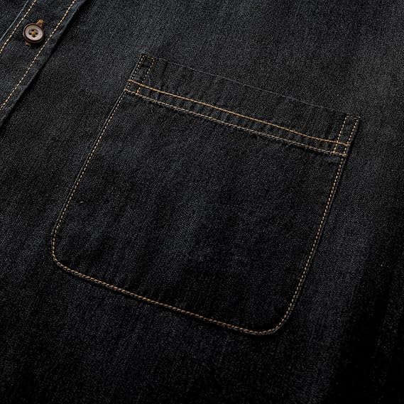 Men's Long Sleeve Denim Shirt �C Slim Fit Cotton Casual Button-Down