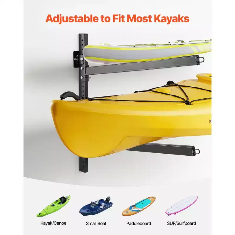 Freestanding Kayak Storage Rack for 2 Kayaks