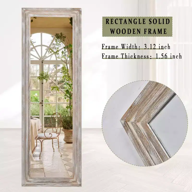 BEAUTYPEAK Rectangle Full Length Mirrors