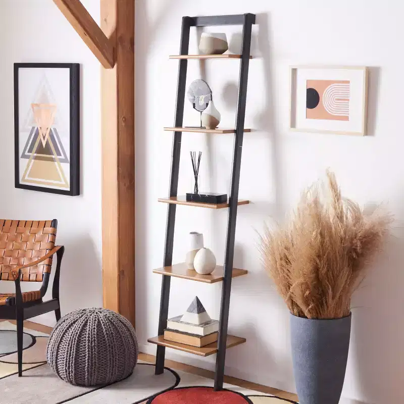 Allaire 5 Tier Leaning Etagere