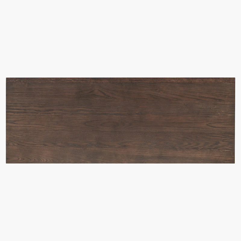2-Door Wood Cabinet with Adjustable Shelf and Oak Legs