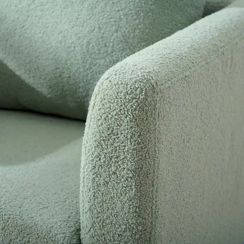 Green 26.77 Upholstered Arm Chair with Solid Wood Legs