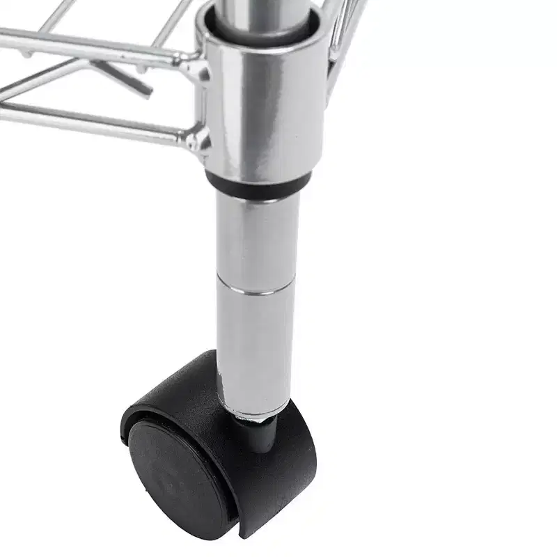 Karl Home 3 Layer Adjustable Kitchen Bakers Rack Microwave Oven Stand Storage Cart, Silver Powder