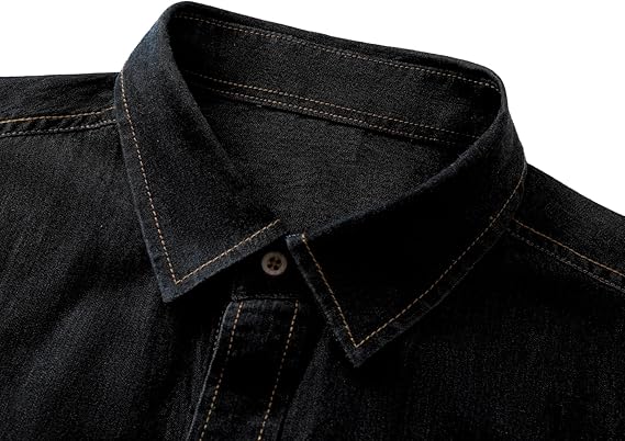 Men's Long Sleeve Denim Shirt �C Slim Fit Cotton Casual Button-Down