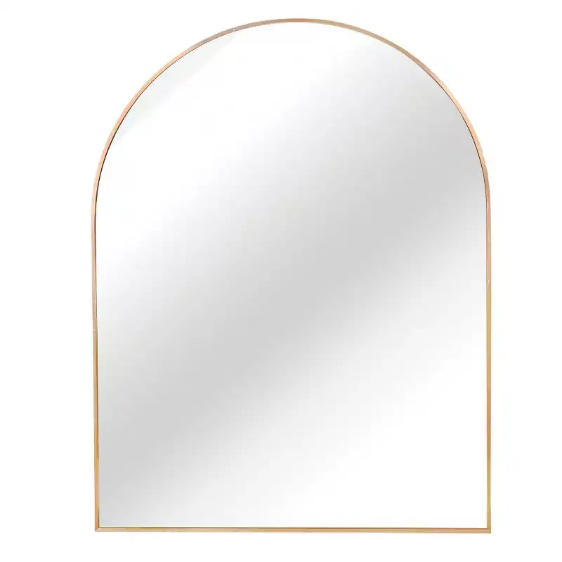 30 x 40 Arched Decor Wall Mirror, Large Modern Aluminum Alloy Frame Vanity Mirror for Entryway & Bathroom