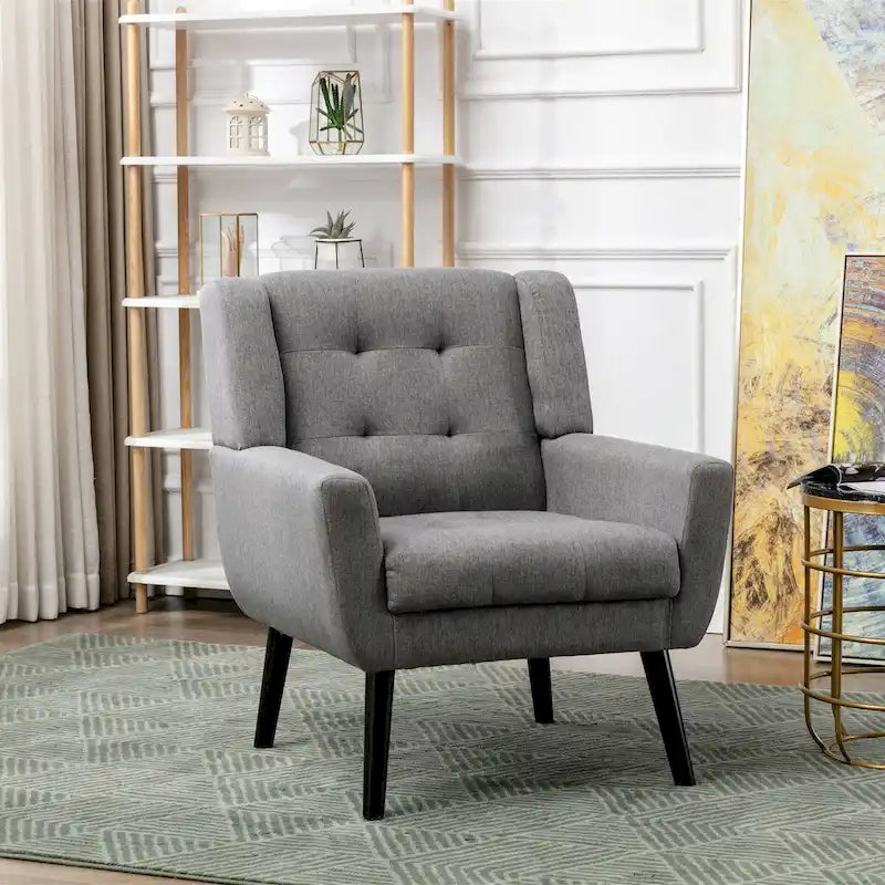 Soft Velvet Ergonomics Accent Chair for Living Room