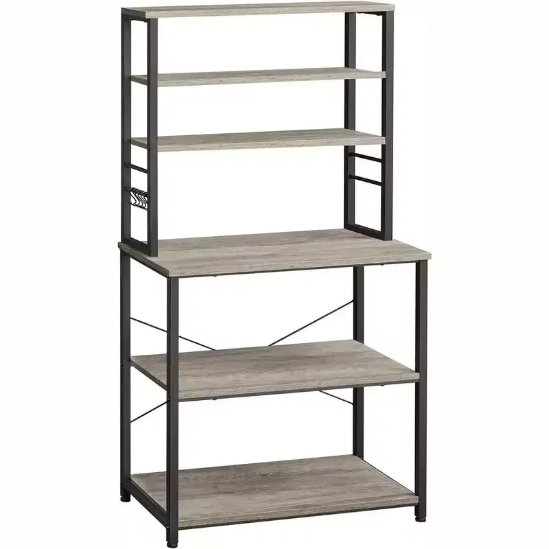 Baker's Rack Microwave Oven Stand – Kitchen Tall Utility Storage Shelf