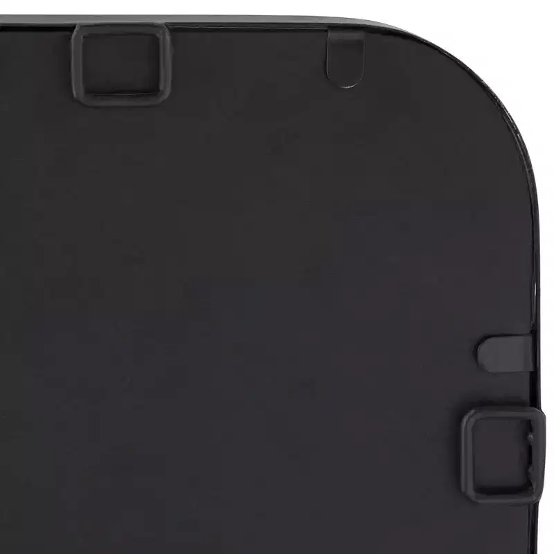 Uttermost Soren Black 24 x 34 Rounded Edge Rectangular Mirrors Set of 2