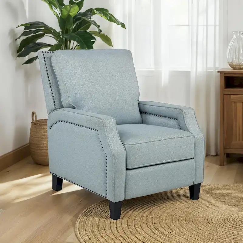 Upholstered Push Back Recliner