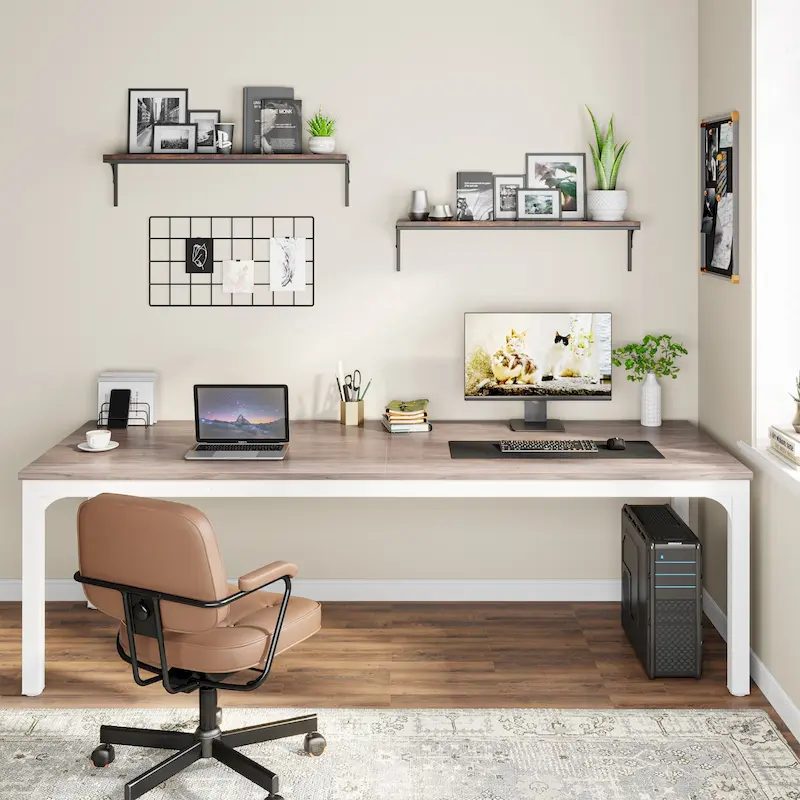 78.74 inch Extra Long 2 Person Double Computer Desk for Home Office