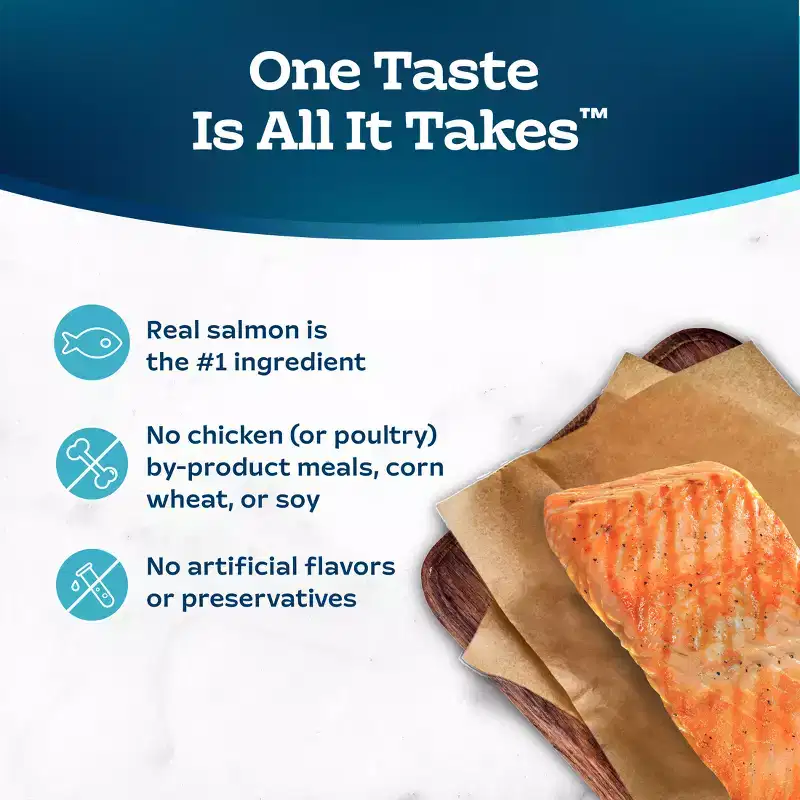 Blue Buffalo Tastefuls Savory Singles Salmon Entree Cuts in Gravy Adult Wet Cat Food - 2.6oz