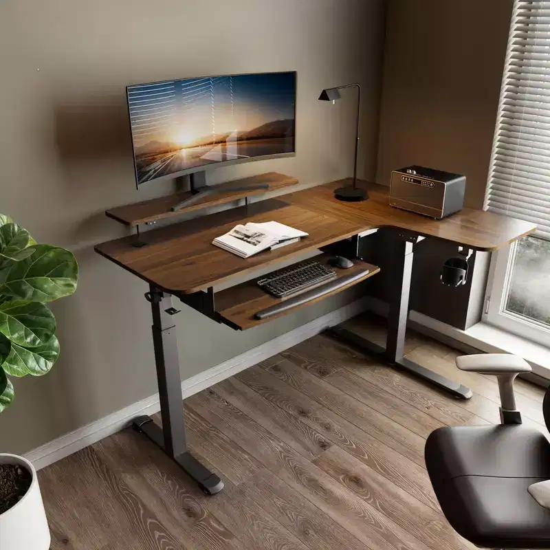EUREKA ERGONOMIC 60x23 L Shaped Standing Desk with Accessories Set