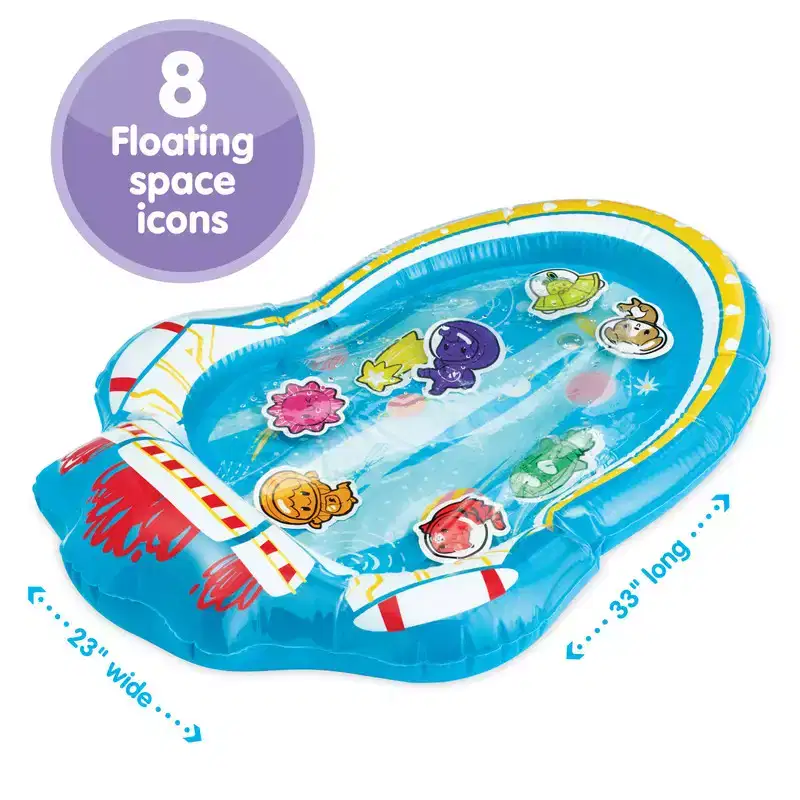 Kidoozie Space Exploration Water Mat Ages 6 months +, Infants & Toddlers, Encourages Discover & Tummy Time