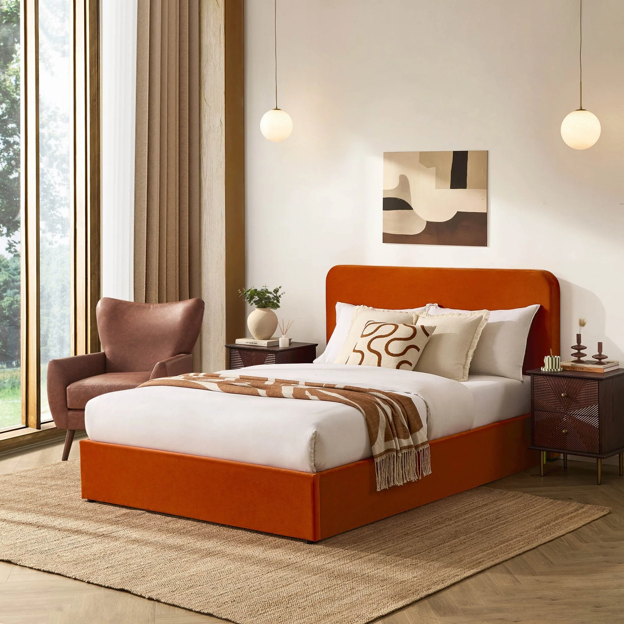 Storage Bed - Bright Orange