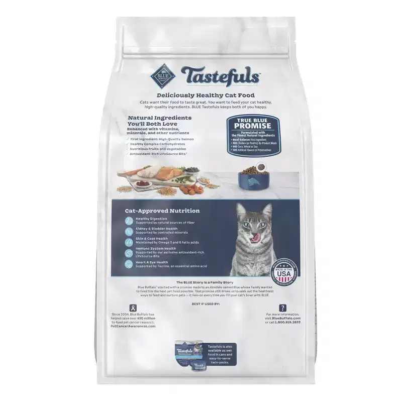 Blue Buffalo Tastefuls Multi Protein Salmon and Fish Flavor Dry Cat Food - 5lb