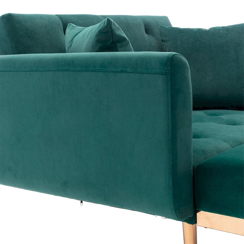 Barrel Accent Chair with Foam Padding and Velvet Upholstery