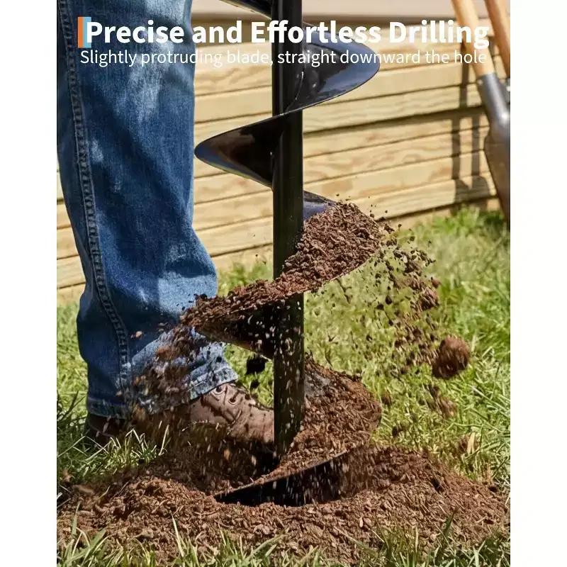 52CC 2-Stroke Gas Ice Auger for Fast Drilling. Features a 10 Diameter, 31.5 Length Auger, Heavy-Duty Construction, and EPA Certification.