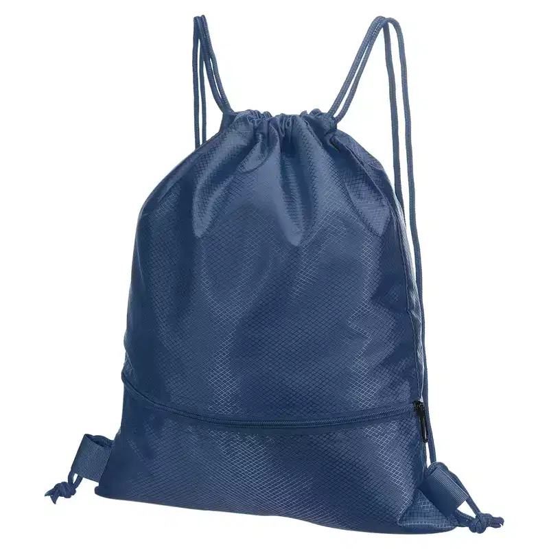 Unique Bargains Waterproof Adjustable Zip Pocket Drawstring Backpack Bags for Women Men