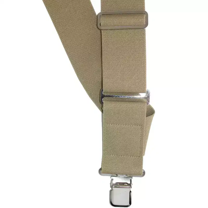 CTM Men's Elastic Basic Trucker Side Clip Suspender