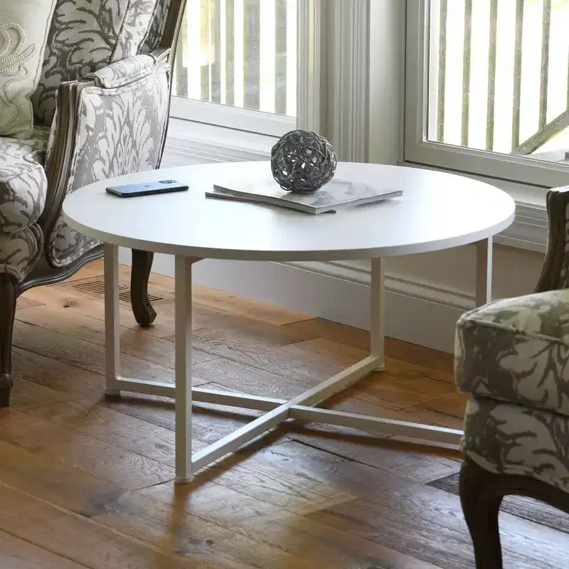 Household Essentials Jamestown Round Coffee Table