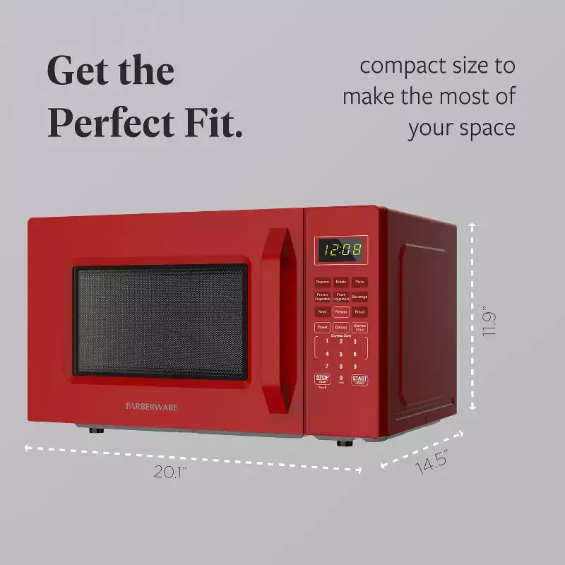 Farberware 1.1 Cu. Ft. 1000-Watt Compact Microwave Oven