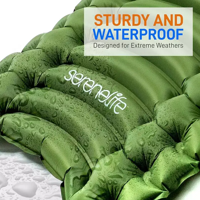 SereneLife Ultralight Sleeping Pad - Portable, Comfortable, and Tear-Resistant