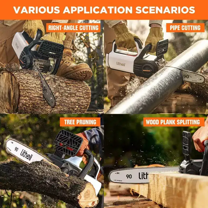 Litheli 12" 20V Brushless Battery Chainsaw