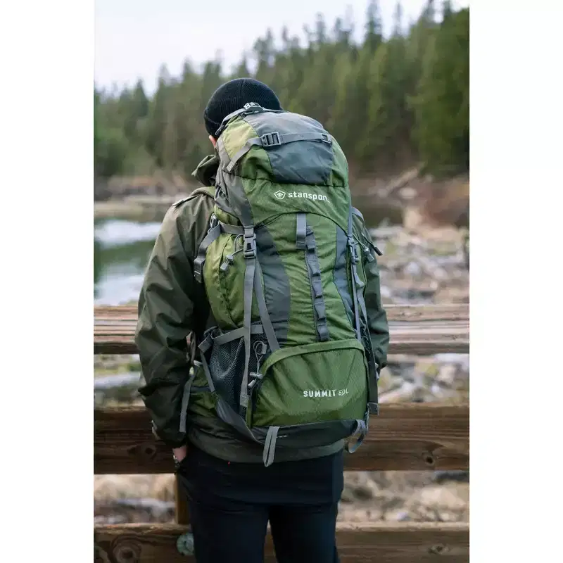 Stansport Internal Frame Hiking and Camping Backpack 50L