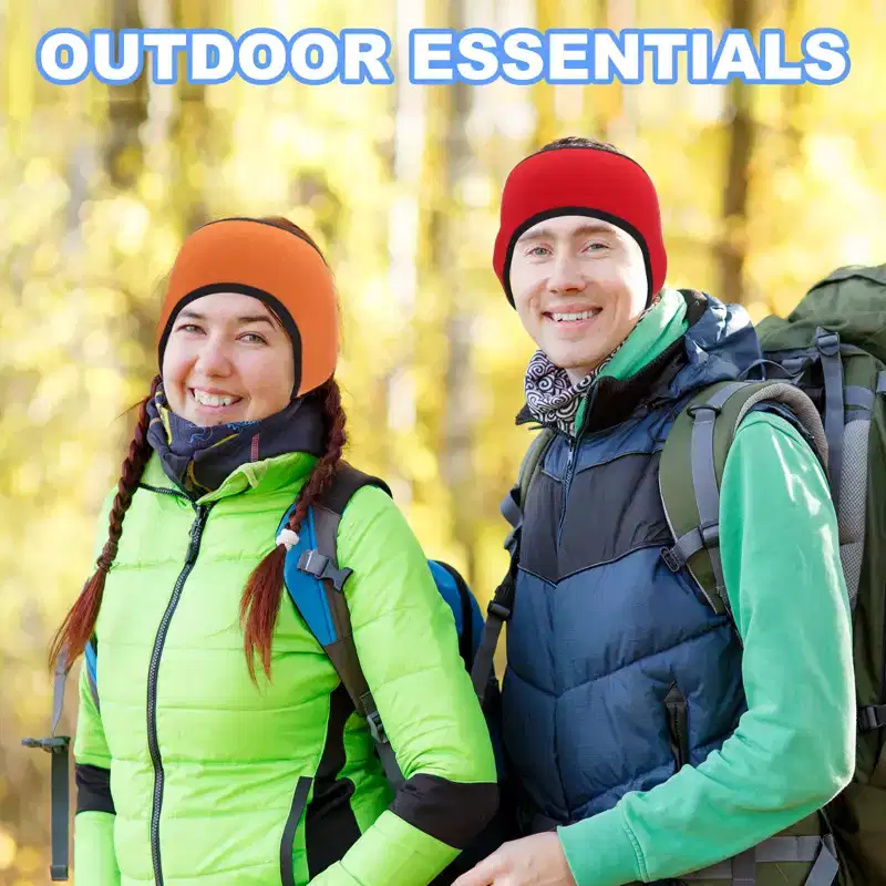 Unique Bargains Polar Fleece Stretchy Winter Running Jogging Sweatband Ear Warmer Headband