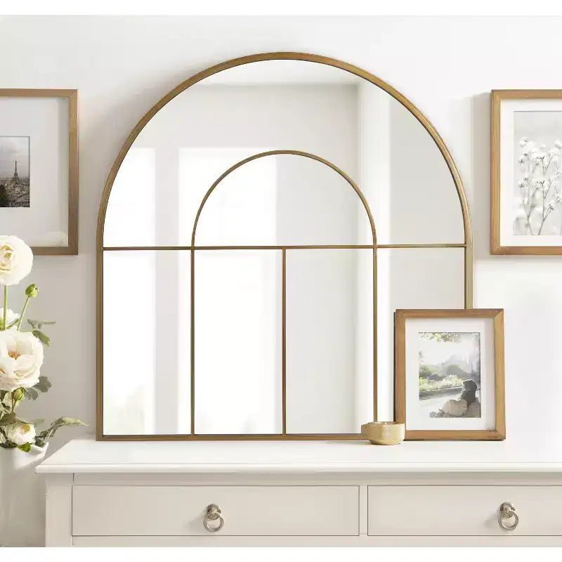 Kate and Laurel Solei Framed Arch Wall Mirror