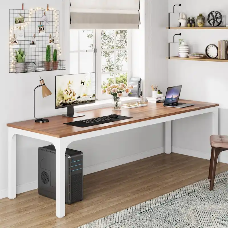 78.74 inch Extra Long 2 Person Double Computer Desk for Home Office
