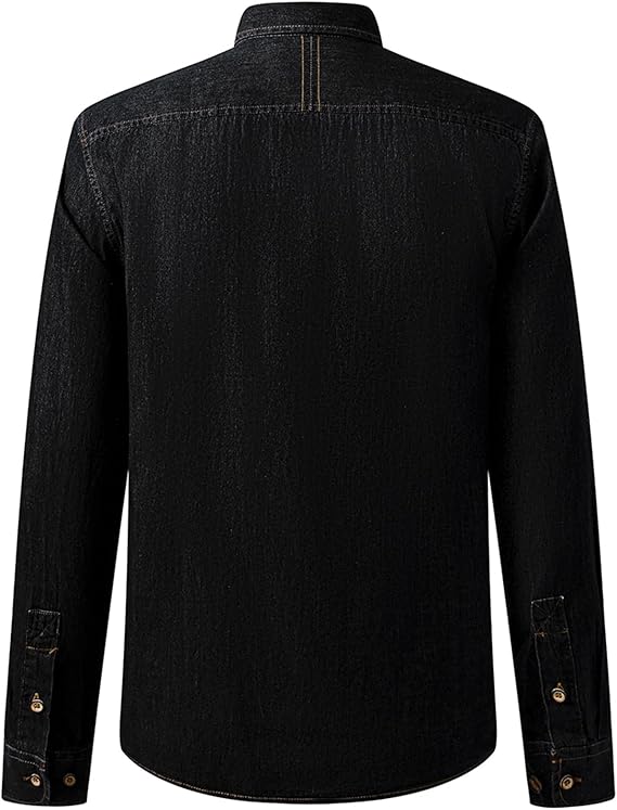 Men's Long Sleeve Denim Shirt �C Slim Fit Cotton Casual Button-Down