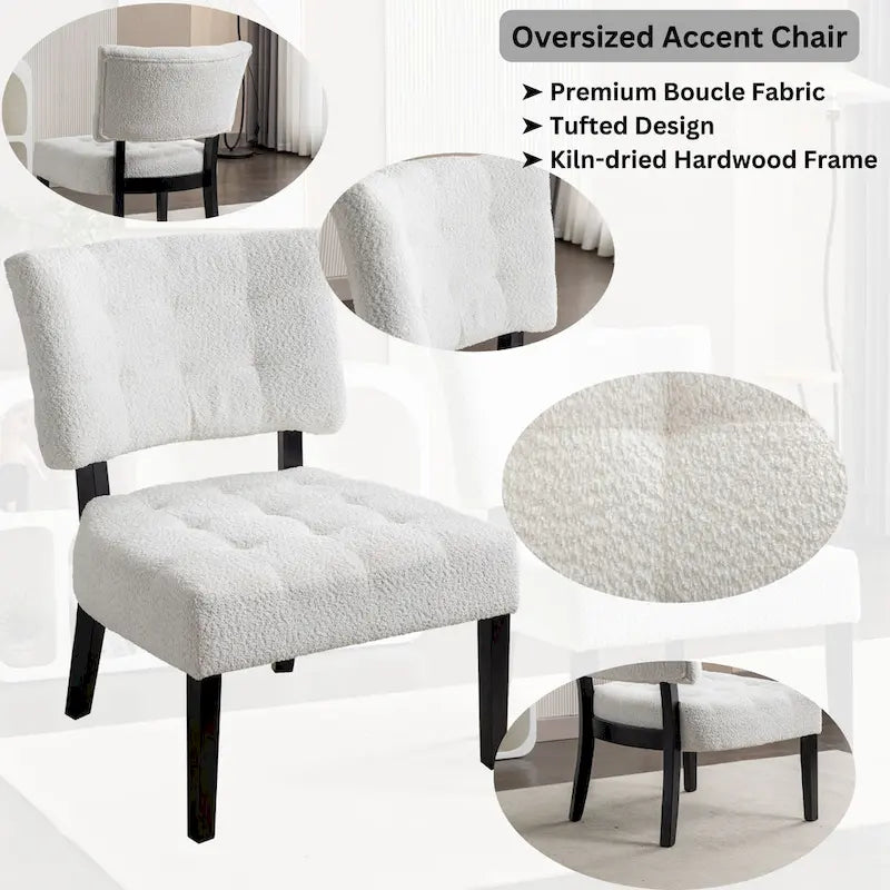 Porch & Den McRee Tufted Slipper Oversize Chair