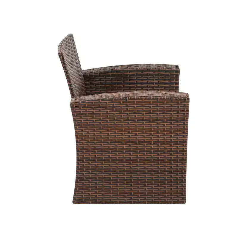 WestinTrends 4 Piece Outdoor Wicker Rattan Conversation Sofa set with Coffee table
