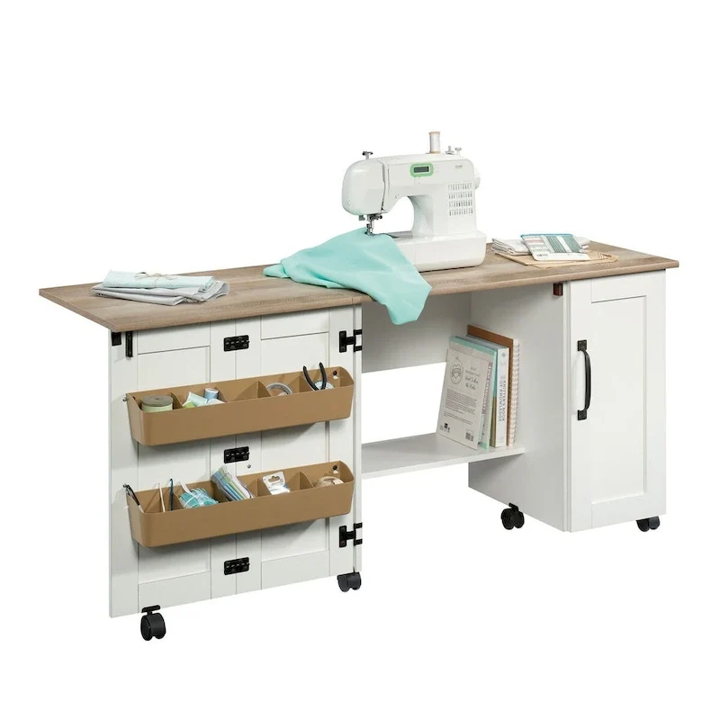 Collection Easy Rolling Sewing and Craft Table/Cart