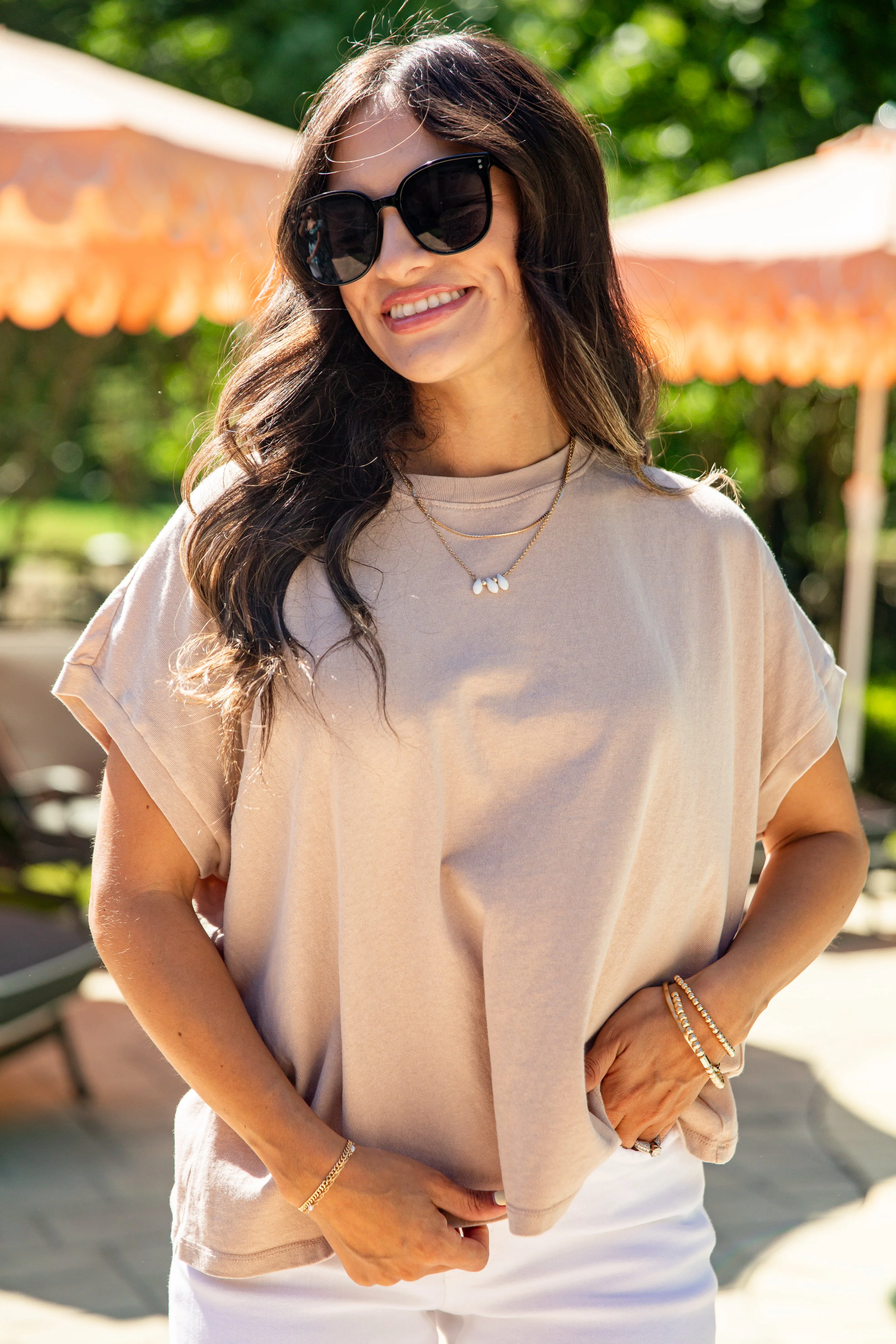 Crew Neck Short Sleeve Relaxed Cotton T-Shirt