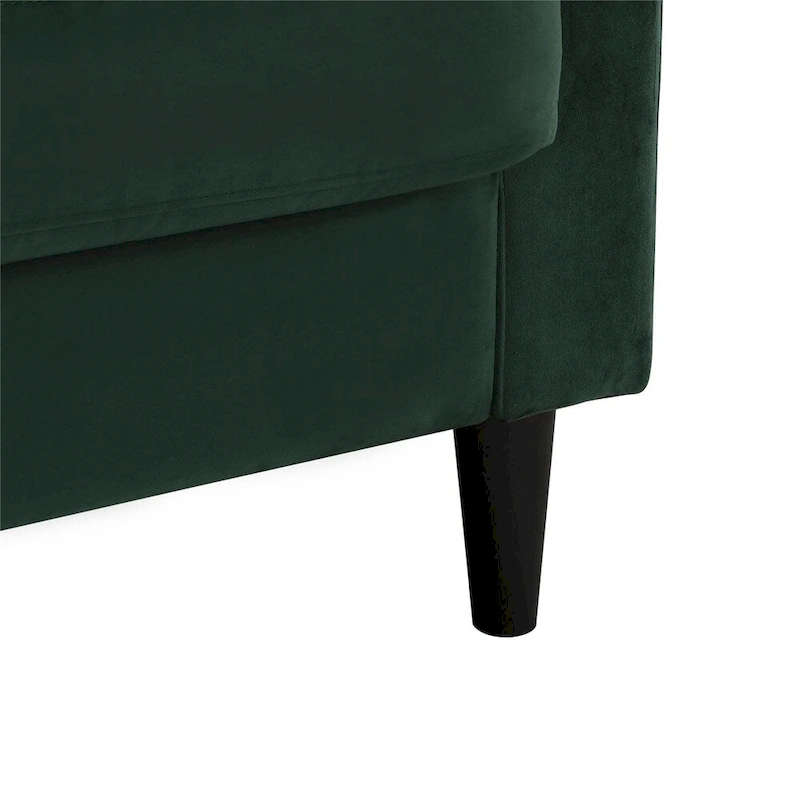 CosmoLiving by Cosmopolitan Strummer Velvet Reversible Sectional Sofa