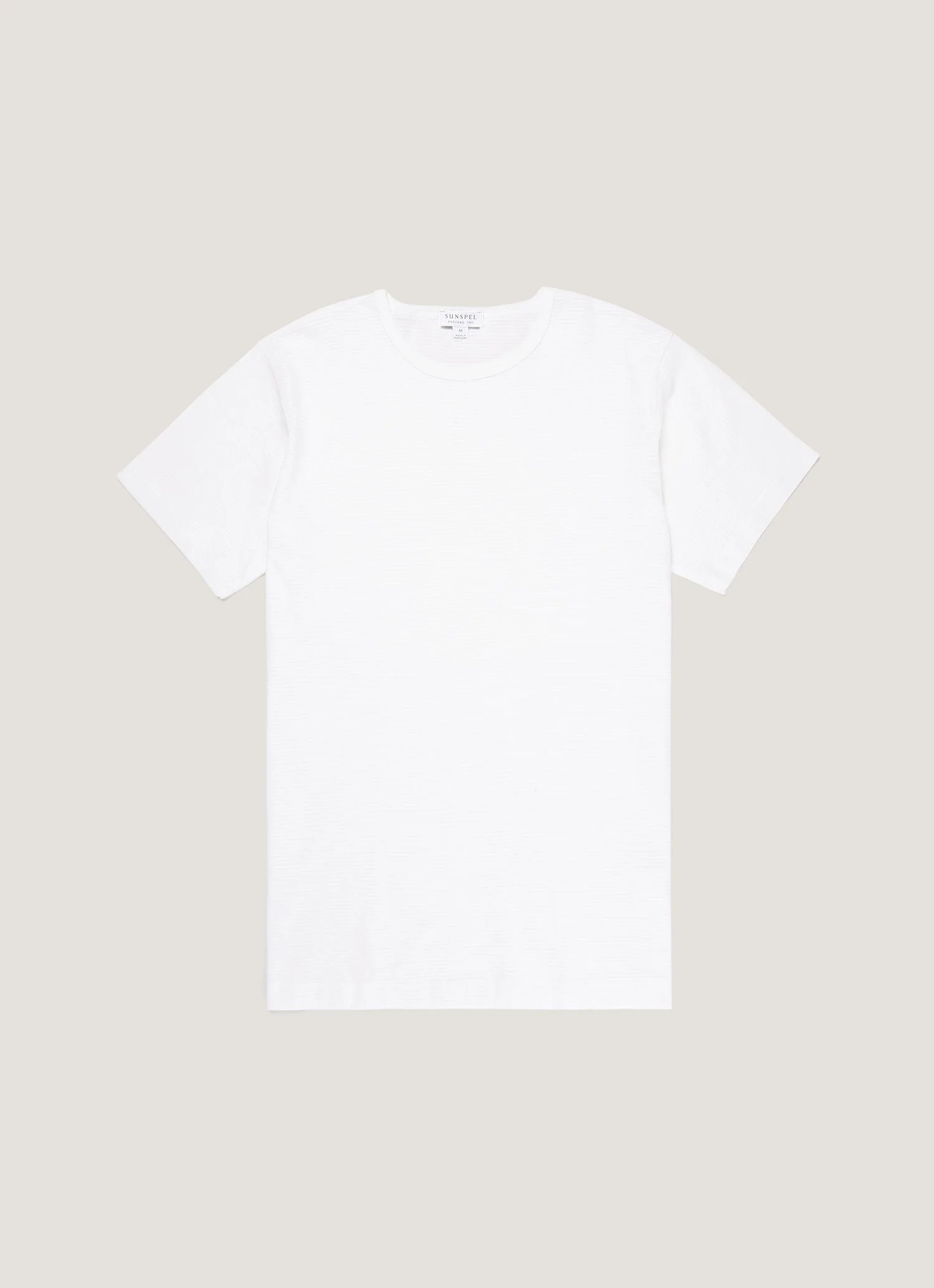 Men's Cellular Cotton Underwear T-shirt in White